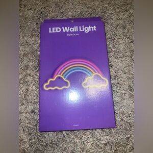 New rainbow neon led wall light